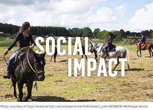 riding horses for social impact